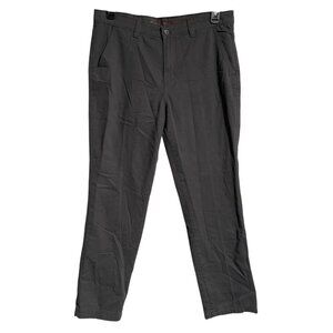 Weatherproof Vintage Gray Casual Pants With Plaid Lining Mens 34 measures 34x30